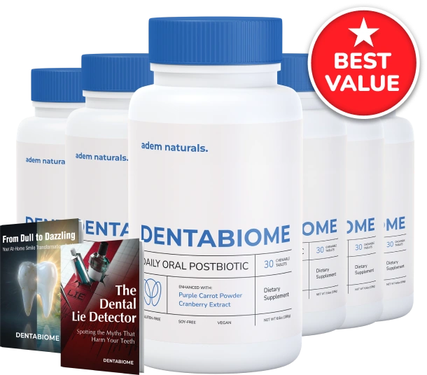 DentaBiome 6 bottle package with bonuses